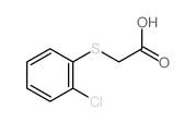 Acetic acid,2-[(2-chlorophenyl)thio]- Structure