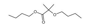 α-butoxy-isobutyric acid butyl ester结构式