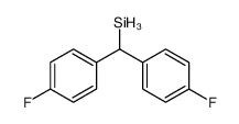 二(p-氟苯基)甲基硅烷结构式