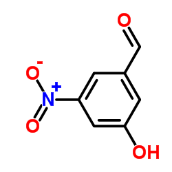 3-羟基-5-硝基苯甲醛结构式