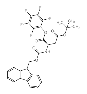 Fmoc-D-天冬氨酸β-叔丁基酯α-五氟苯基酯结构式