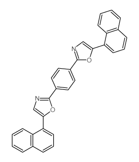 Oxazole,2,2'-(1,4-phenylene)bis[5-(1- naphthalenyl)- Structure
