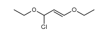 3-chloro-1,3-diethoxy-propene Structure