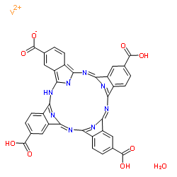 (tetracarboxyphthalocyaninato)oxovanadium(iv) structure
