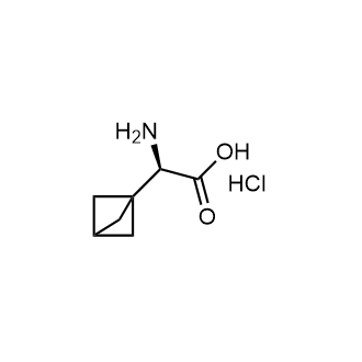 (R)-2-氨基-2-(双环[1.1.1]戊-1-基)乙酸盐酸盐结构式