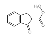 1-氧代-2,3-二氢-1H-茚-2-羧酸甲酯结构式