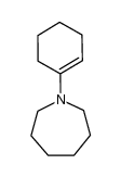 1-cyclohex-1-enyl-azepane结构式