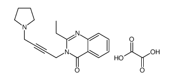 2-ethyl-3-(4-pyrrolidin-1-ylbut-2-ynyl)quinazolin-4-one,oxalic acid Structure