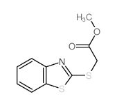 Acetic acid,2-(2-benzothiazolylthio)-, methyl ester结构式