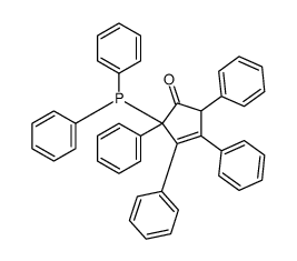 2-Diphenylphosphinyl-2,3,4,5-tetraphenyl-3-cyclopenten-1-one Structure