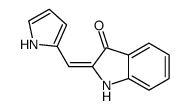 2-(1H-pyrrol-2-ylmethylidene)-1H-indol-3-one结构式