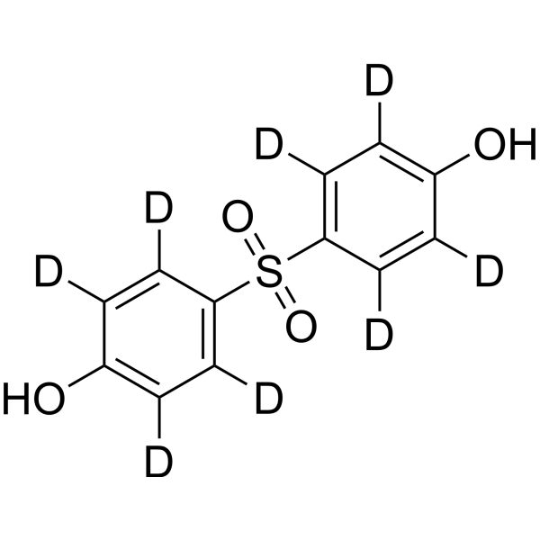 4,4'-Sulfonyldiphenol-d8 Structure
