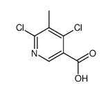 4,6-Dichloro-5-methylnicotinic acid Structure