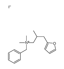 benzyl-[3-(furan-2-yl)-2-methylpropyl]-dimethylazanium,iodide Structure