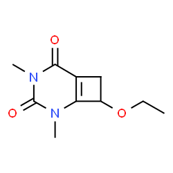 2,4-Diazabicyclo[4.2.0]oct-1(6)-ene-3,5-dione,8-ethoxy-2,4-dimethyl-(9CI)结构式
