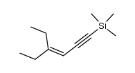 (4-ethyl-hex-3-en-1-ynyl)-trimethyl-silane结构式