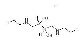 2,3-Butanediol,1,4-bis[(2-chloroethyl)amino]-, dihydrochloride, (R*,S*)- (9CI)结构式