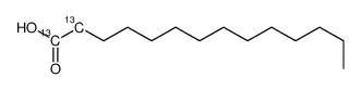 肉豆蔻酸-1,2-13C2结构式