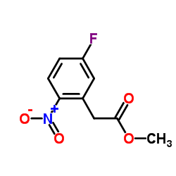 2-(5-氟-2-硝基苯基)乙酸甲酯结构式