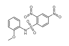 N-(2-methoxyphenyl)-2,4-dinitrobenzenesulfonamide Structure