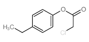 Acetic acid, 2-chloro-,4-ethylphenyl ester Structure