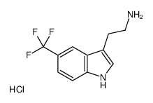 5-(三氟甲基)-1H-吲哚-3-乙胺结构式
