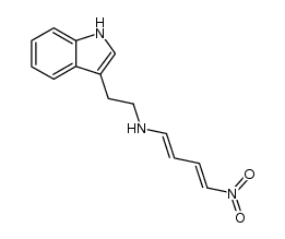 1-[2-(3-indolyl)ethylamino]-4-nitro-1,3-butadiene Structure