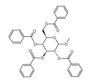 methyl 2,3,4,6-tetra-O-benzoyl-α-D-altropyranoside Structure