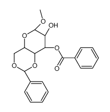 METHYL-3-O-BENZOYL-4,6-O-BENZYLIDENE-ALPHA-D-GLUCOPYRANOSIDE结构式
