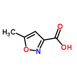5-甲基异噁唑-3-甲酸结构式
