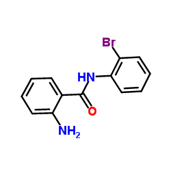 2-氨基-N-(2-溴苯基)苯酰胺结构式