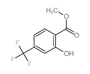 Benzoic acid,2-hydroxy-4-(trifluoromethyl)-, methyl ester Structure