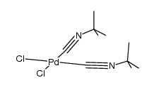 cis-[PdCl2(CN(t-Bu))2]结构式