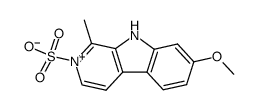 7-Methoxy-1-methyl-2-sulfonato-9H-pyrido[3,4-b]indol-2-ium Structure