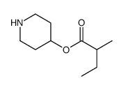 Butanoic acid, 2-methyl-, 4-piperidinyl ester (9CI) Structure