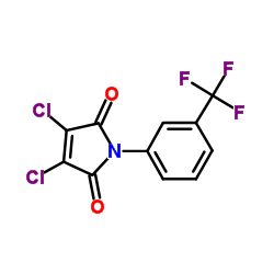 3,4-Dichloro-1-(3-(trifluoromethyl)phenyl)-1H-pyrrole-2,5-dione Structure