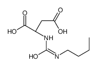 (2S)-2-(butylcarbamoylamino)butanedioic acid结构式
