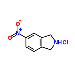 5-硝基异吲哚啉盐酸盐结构式