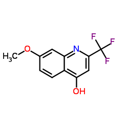 7-甲氧基-2-(三氟甲基)喹啉-4-醇结构式