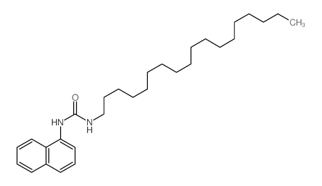 Urea,N-1-naphthalenyl-N'-octadecyl- Structure