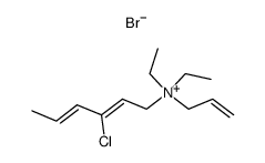 allyl-(3-chloro-hexa-2,4-dienyl)-diethyl-ammonium, bromide Structure