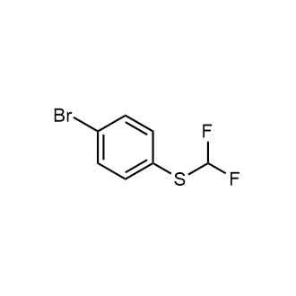 1-溴-4-[(二氟甲基)硫烷基]苯结构式