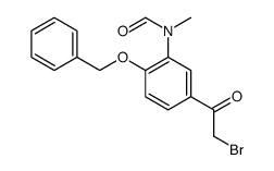 N-[5-(2-bromoacetyl)-2-phenylmethoxyphenyl]-N-methylformamide Structure
