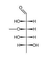 6-Deoxy-3-O-methyl-D-talose Structure