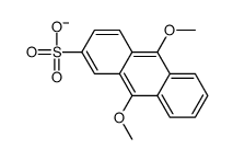 9,10-dimethoxyanthracene-2-sulfonate结构式