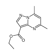Ethyl 5,7-dimethylpyrazolo[1,5-a]pyrimidine-3-carboxylate结构式