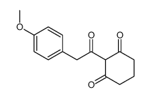 2-[2-(4-methoxyphenyl)acetyl]cyclohexane-1,3-dione结构式