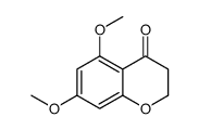 4H-1-苯并吡喃-4-酮,2,3-二氢-5,7-二甲氧基结构式