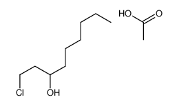 acetic acid,1-chlorononan-3-ol Structure