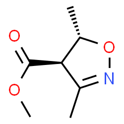 4-Isoxazolecarboxylicacid,4,5-dihydro-3,5-dimethyl-,methylester,(4R,5S)-结构式